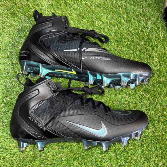 Nike Alpha Huarache 8 Elite LAX Lacrosse Cleats Black Men’s 11.5 CW4440-005 NEW main image 4